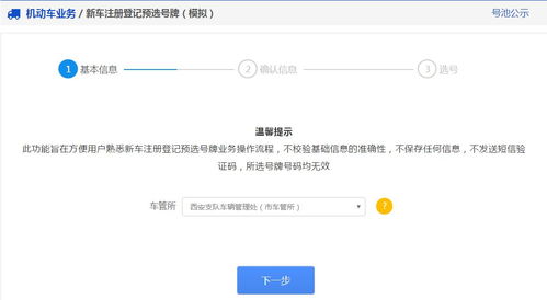 车牌网上自选系统,轻松拥有心仪车牌